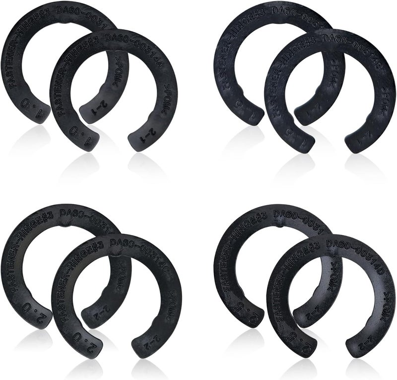WFCYX 8 Pcs Upgraded DA99-04158A Hinge Shim Refrigerator Door Height Adjustment Kits, Replacement Parts for Samsung 3282540, DA60-00314C, PS6448337 AP5668209,4 Different Thickness - Image 1